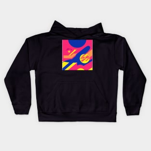 Retro Abstract Art Kids Hoodie